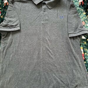 Fred Perry Men’s Plain Fit Polo Shirt in Graphite Marl XXL